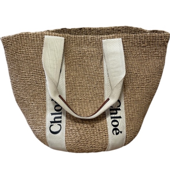 Chloe Large Woody Basket Bag in Natural Fibers - Picture 8 of 16